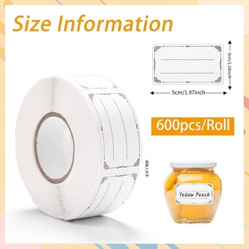 Amazoni külmutatud toidu klassifikatsioonimärgis Veekindel õlikindel külmutatud kleepuv silt