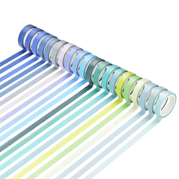 „Yuezhen“ 60 spalvų nesikartojančios paprastos vienspalvės vaivorykštės juostos vadovėlis, užrašai, dekoracijos ir popieriniai lipdukai dėžutėje.