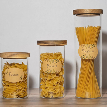 Amazon Hot Sale Mason Jar Label Kraft Paper Label Sticker Food Pantry Label Spice Can Marker