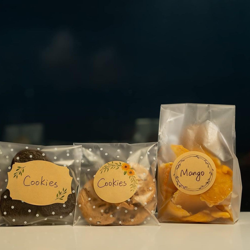 Amazon Hot Sale Mason Jar Label Kraft Paper Label Sticker Food Pantry Label Spice Can Marker