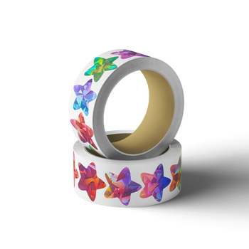 Isekleepuvad kleebised, käsiraamatute kleebised, kirjatarvete kleebised, laste kleebised, viieharuline tähekujuline laserpaber, kaetud heleda kilega