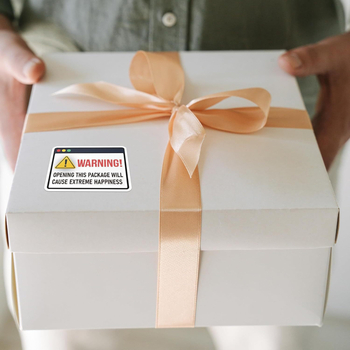 500 db/tekercs Cal ders Nyitva Ez Vezeti a Rendkívül Boldog Kis Vállalati Matricák Köszönöm Matricák