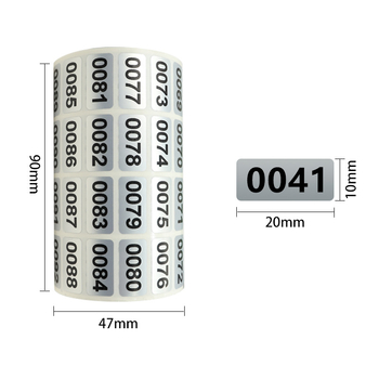 Spot matrica hülye ezüst digitális címke karcálló vízálló olajálló matrica tekercs sorozatszám címke matrica