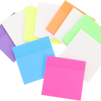 Διασυνοριακά 3*3 μπλε αυτοκόλλητα σημειώματα, διαφανή σελιδοδείκτες μαθητών, σημάδια ταξινόμησης, N φορές, φθορίζοντα αυτοκόλλητα ετικετών