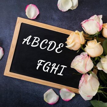 4 lap/csomag vágott matricák fali matricák alfanumerikus matricák konyhai címke öntapadós címke matricák