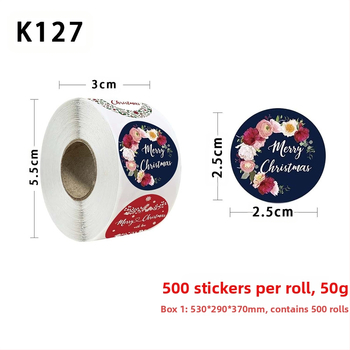 Feltekert karácsonyi hópehely angol ünnepi áldás köszönőmatricák dekoratív ajándékdoboz sorozat matricák