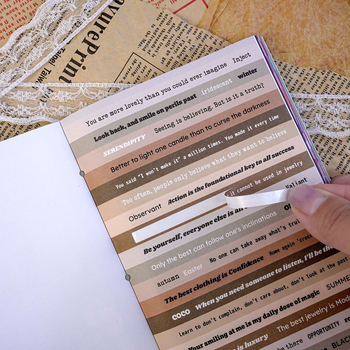 Egyedi vágású filmmatrica könyv retro egyszerű ősi korai szél diy kollázs anyag dekoráció kézzel készített fiókmatrica könyv egyedi