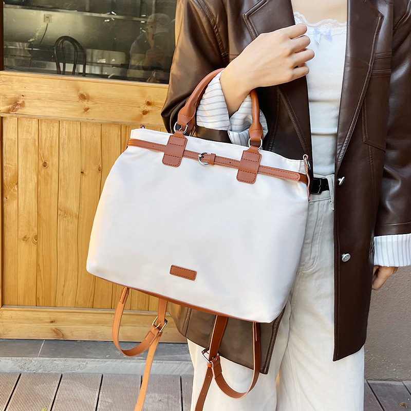 Kuprinė moterims 2025 m. Nauja aukštos klasės tekstūros nišinė didelės talpos nešiojamojo kompiuterio krepšys per petį