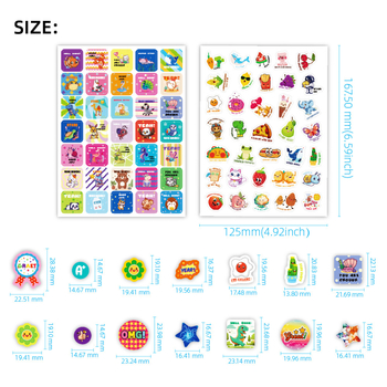 Piiriülesed ergutuskleebised 844 preemiakleebist. Ergutavad koomiksikleebised inglise keele ja laste õpetajatele.