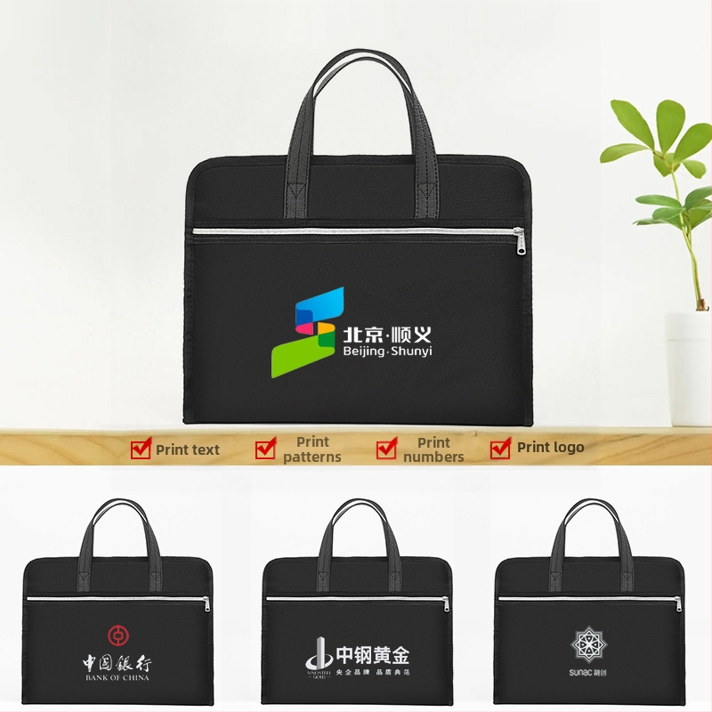 Yiyun Chen куфарче за мъже, чанта за документи, печат на дамска бизнес чанта, чанта за документи формат А4, персонализирано лого