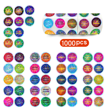 1000 lap 1 hüvelykes, világító tanárnap -- Kis virágos lézeres holografikus színes lézerfényvisszaverő színes papír iskolai használatra