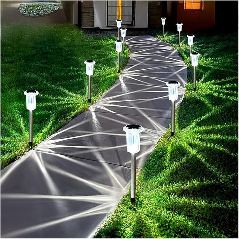 Lumină solară de grădină pentru exterior, impermeabilă, cu inserție, pentru grădină, Villa, lumină solară de gazon super luminoasă