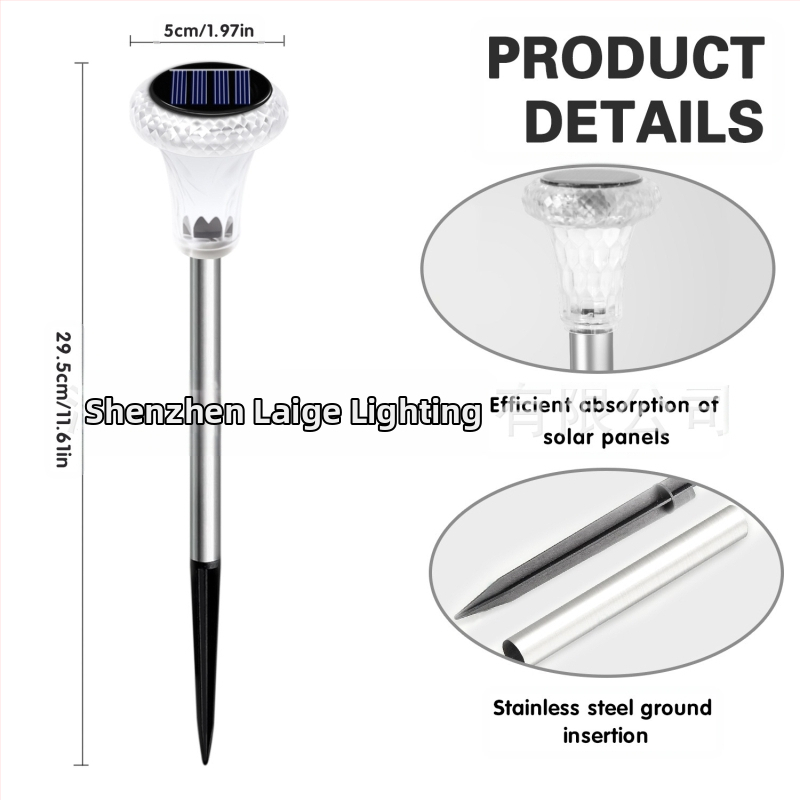 Lauko vandeniui atsparus įdedamas šviestuvas saulės energijos sodo šviestuvas „Garden Villa“ sodo šviestuvas lauko itin ryškus saulės energijos vejos šviestuvas