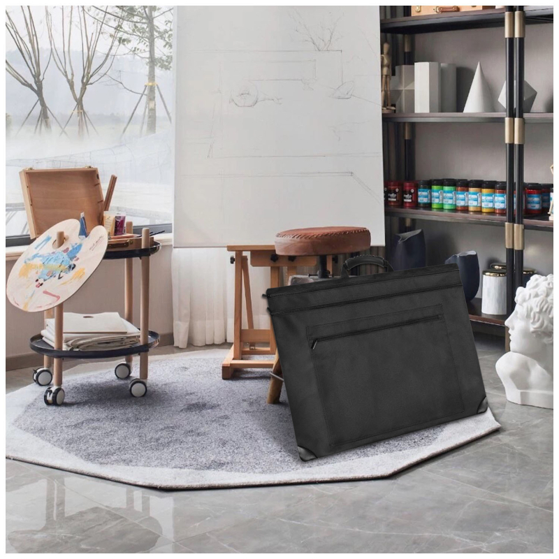 Kunstikombinatsiooniga käekott, maalimislaud, kunstiportfell, plakatiplaadi hoiukott, visandivihje kott