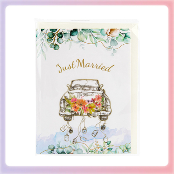 ✅ Διασυνοριακή στερεοφωνική ευχετήρια κάρτα 3D κάρτα Αγίου Βαλεντίνου γάμου κλασικό αυτοκίνητο χειροποίητη κάρτα ευλογίας σκάλισμα χαρτιού