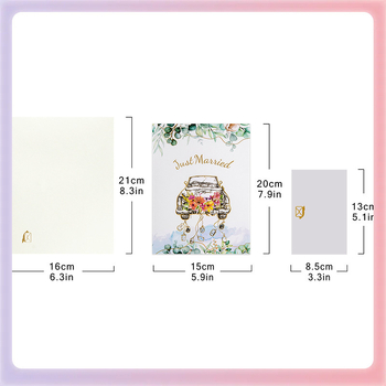 ✅ Διασυνοριακή στερεοφωνική ευχετήρια κάρτα 3D κάρτα Αγίου Βαλεντίνου γάμου κλασικό αυτοκίνητο χειροποίητη κάρτα ευλογίας σκάλισμα χαρτιού