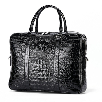 Moodne krokodillimustriga arvutikott meeste käekott äriportfell lihtne reisikott