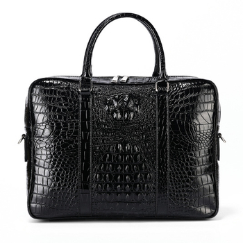 Модна чанта за компютър с крокодилски мотив, мъжка чанта, бизнес куфарче, проста чанта за пътуване