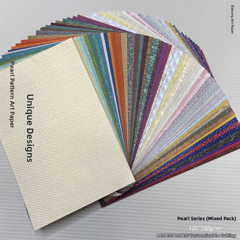 Perlamutrinių serijų mišrios kūrybinės „pasidaryk pats“ rankinės knygos retro stiliaus palaidų lapų pagrindinė medžiaga, popierius, rankų darbo medžiaga, dekoravimo fonas