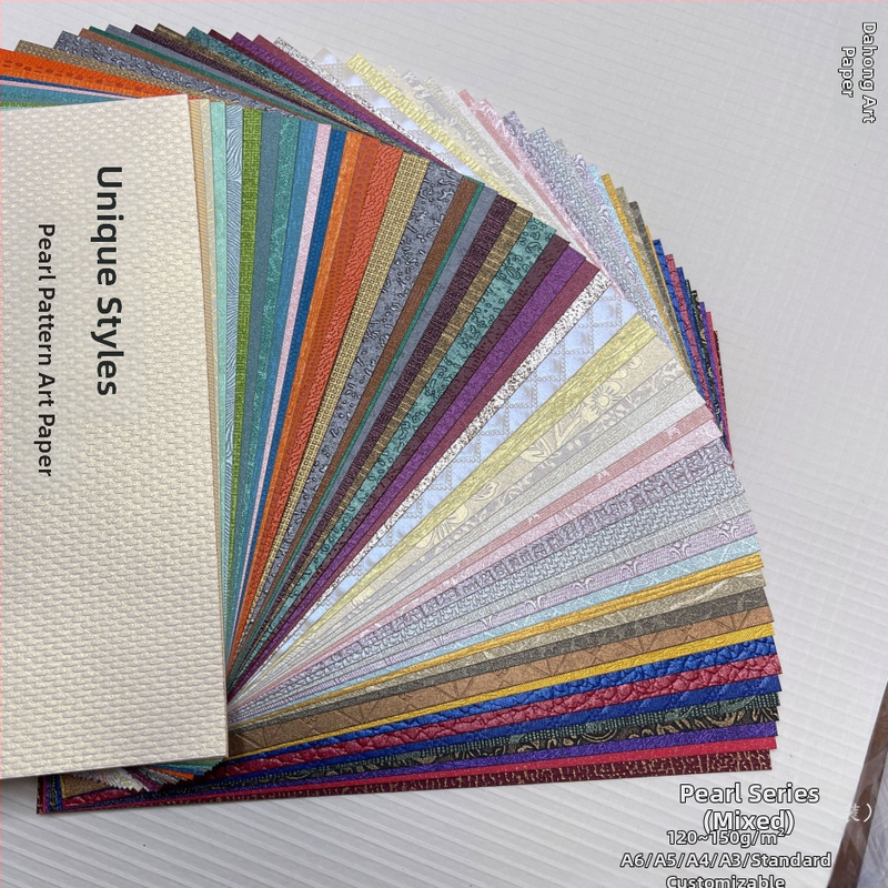 Perlamutrinių serijų mišrios kūrybinės „pasidaryk pats“ rankinės knygos retro stiliaus palaidų lapų pagrindinė medžiaga, popierius, rankų darbo medžiaga, dekoravimo fonas