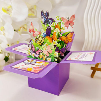 2024. aasta piiriüleste plahvatuste liblika käsitsi kirjutatud stereokast saab lisada muusikat, valgustust, 3D-paberi nikerdamist, loominguline festivali tseremoonia