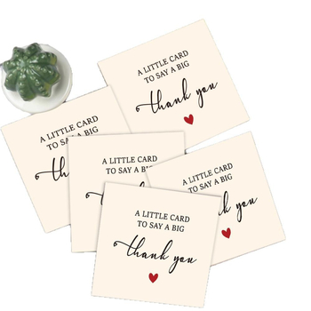 50 lehte/pakis pruunid ristkülikukujulised lihtsad tänukaardid kaetud paberist visiitkaardid kinkepakendi kaunistuskaardid inglise keeles
