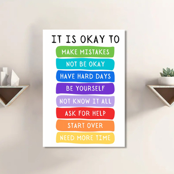 Модерна семпла английска декоративна картина за хол в ранно образование, цветна пътека, платно, живопис на едро, английски думи, мастиленоструйна живопис, ядро