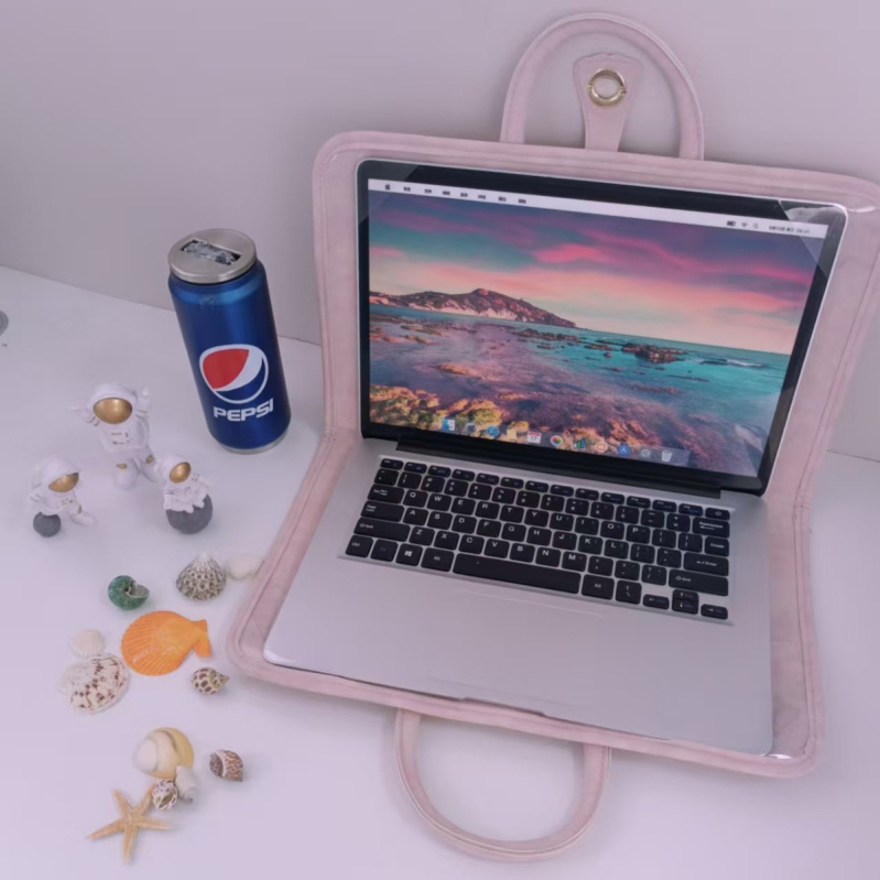 Arvuti kaitseümbris Arvutikott Arvuti kaitseümbris Sülearvuti käekott Roosa Tüdrukute käekott