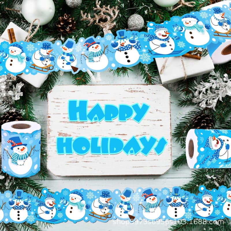 JT036 Amazoni jõulude lumememme tahvli klaasist pagasirulli kleebis