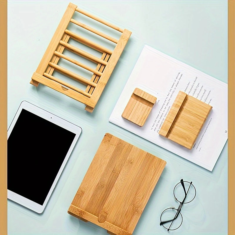 Tarpvalstybinis karšto pardavimo bambukinis planšetinių kompiuterių stovas biuro darbalaukio mokymosi skaitymo stovas universalus vietoje didmeninė prekyba
