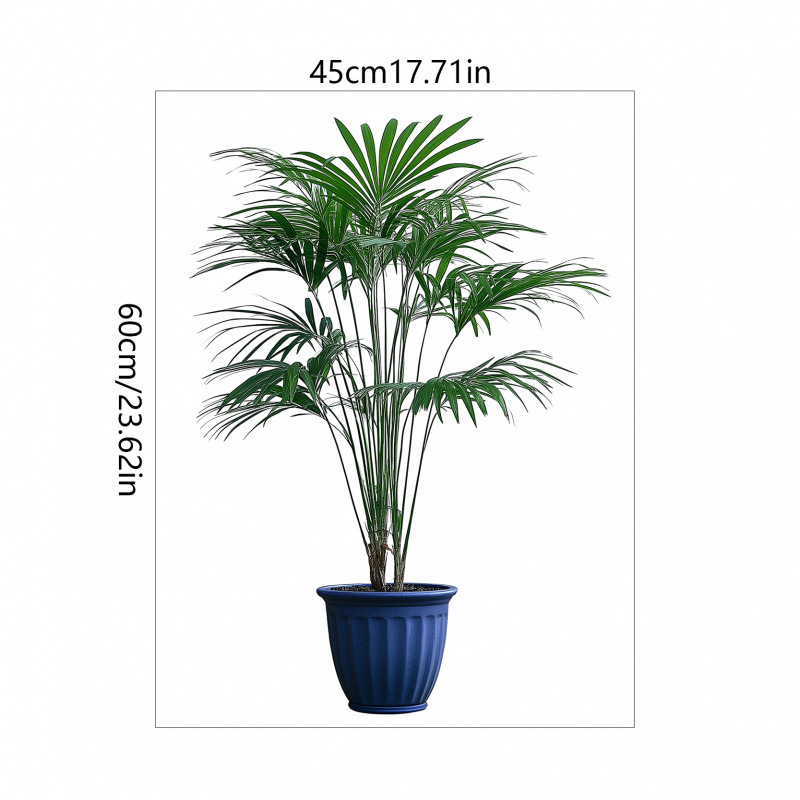 Gyári új zöld levelek zöld növények cserepes falmatricák nappali hálószoba folyosó veranda gyerekszoba dekorációs festmény KSA-7G