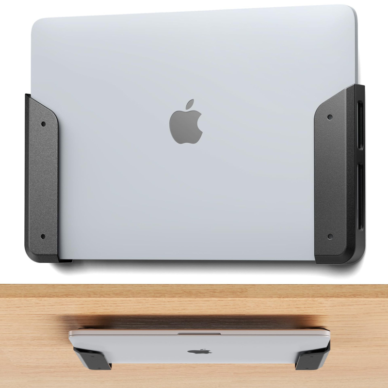 Sienas zemgalda klēpjdatora statīvs ar akrila pretskrāpējumu paliktni MacBook planšetdatoram
