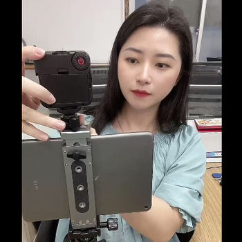 Xyloto XJ15 изцяло метална стойка за таблет, универсална стойка за настолен компютър, мобилен телефон, щипка за фиксиране на предавания на живо