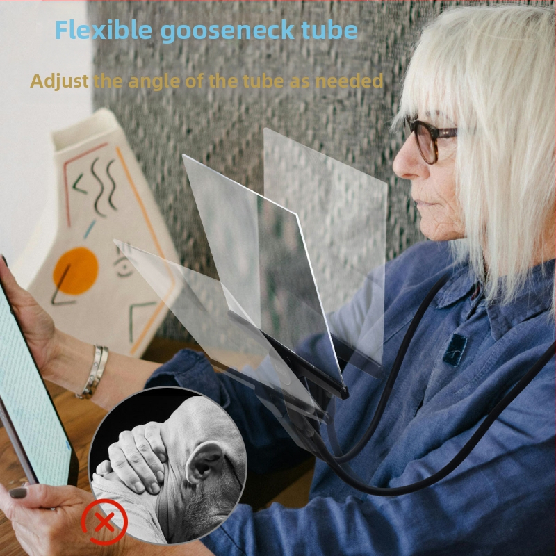 Специална лупа за възрастни хора без ръце за четене на книги и вестници, прозрачна и недеформираща се, лека лупа с висока разделителна способност за окачване на врата.