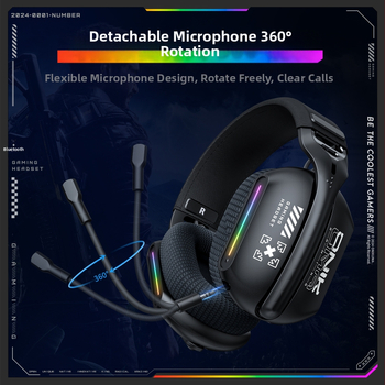 Ακουστικά υπολογιστή Onikuma X12 Ασύρματα ακουστικά Bluetooth με ενσύρματη σύνδεση στο κεφάλι, ακουστικά παιχνιδιών και τοποθέτησης, ακουστικά ηλεκτρονικών σπορ