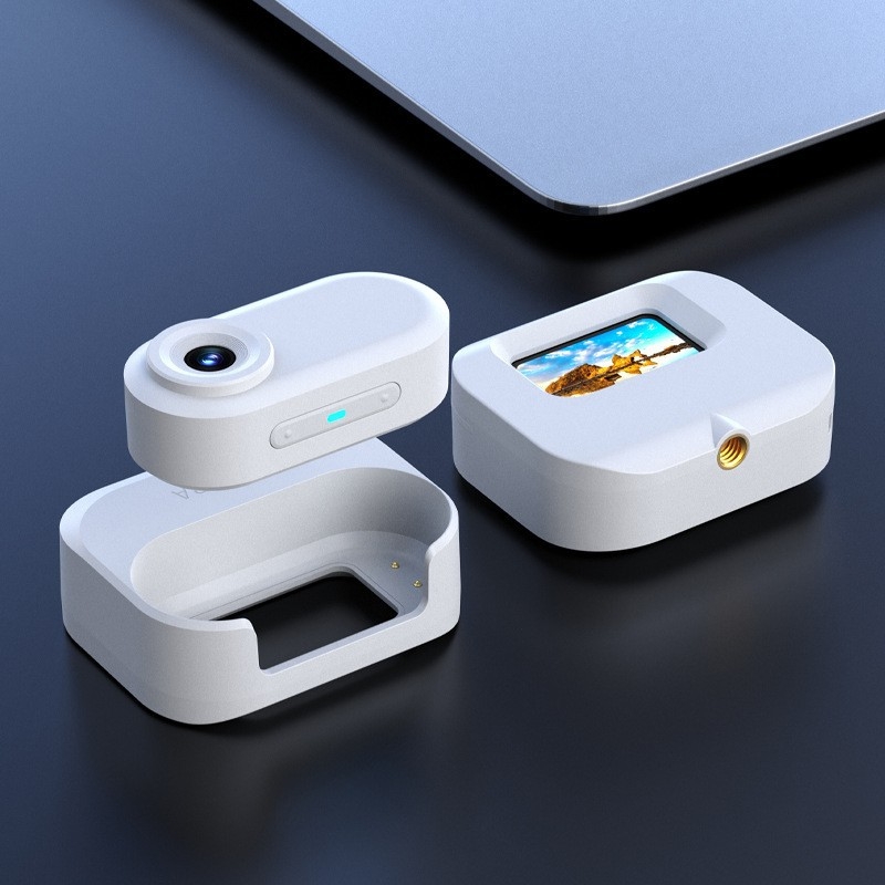 Határokon átnyúló új, kültéri hordozható hüvelykujjkamera 1080P HD kisállat-felvevő mágneses töltőtartály akkumulátor-üzemidővel