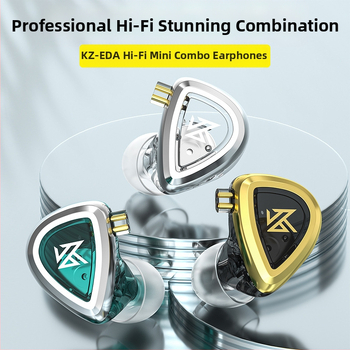 KZ-EDA dupla mágneses tekercses kombinált fejhallgató hifi láz cserélhető számítógépes játék zene univerzális fejhallgató