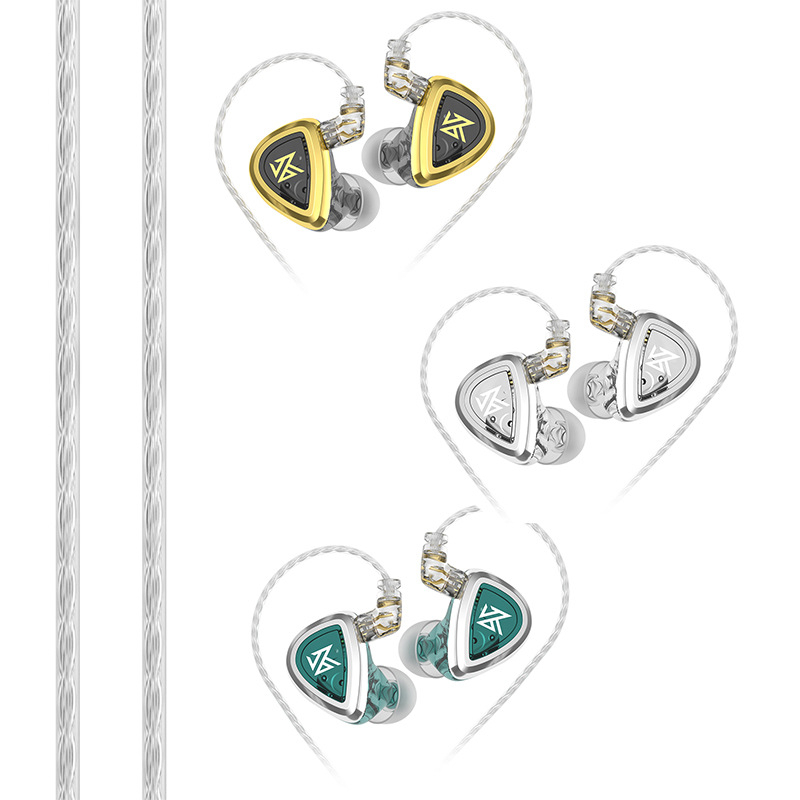 KZ-EDA dupla mágneses tekercses kombinált fejhallgató hifi láz cserélhető számítógépes játék zene univerzális fejhallgató