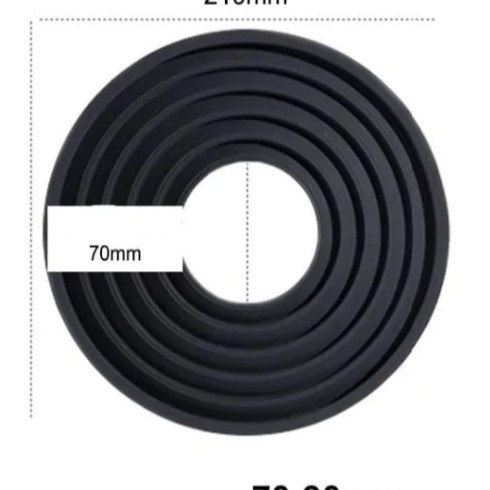 Sobib peegelkaamera objektiivivarjukile, klaasist silikoonkatetele, 50–70 mm ja 70–90 mm