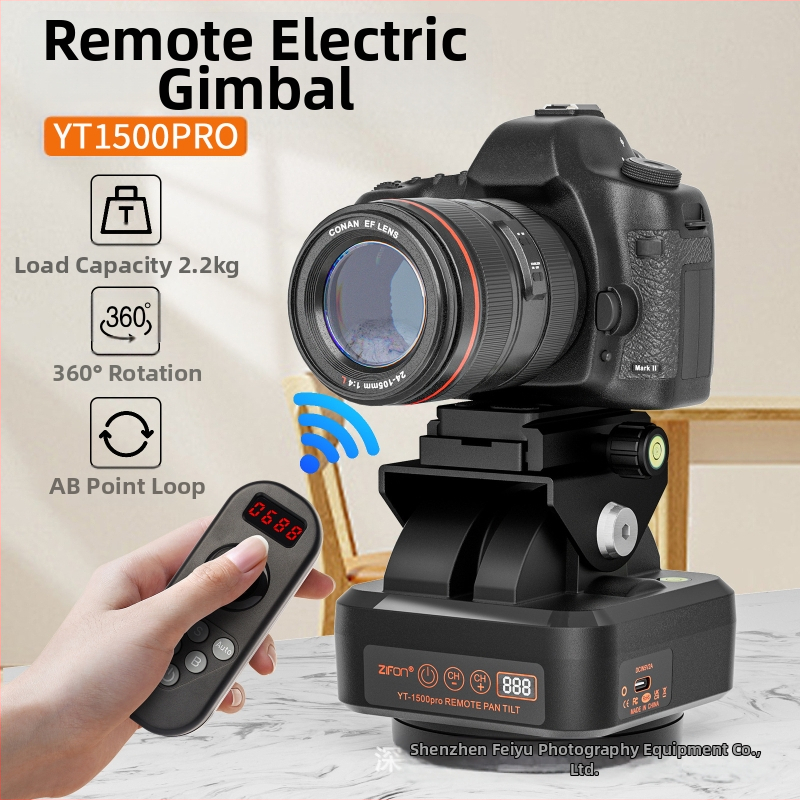 ZIFON mobiltelefon panoráma követő pan-tilt 360 elektromos pan-tilt asztali mobiltelefon stabilizátor YT-1500pro