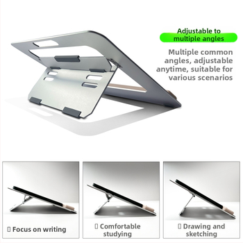 Kaasaskantav professionaalne maalimistableti alus randmetugedega, reguleeritava nurga all alumiiniumsulamist iPadi lauaarvuti alusele
