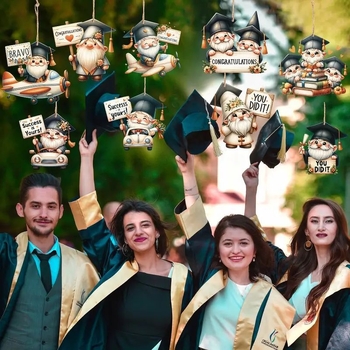 Νέα 36η καλοκαιρινή σεζόν αποφοίτησης νάνος ξύλινη κρεμαστή διακόσμηση ξωτικού είδη καλοκαιρινού πάρτι διακοσμήσεις σπιτιού