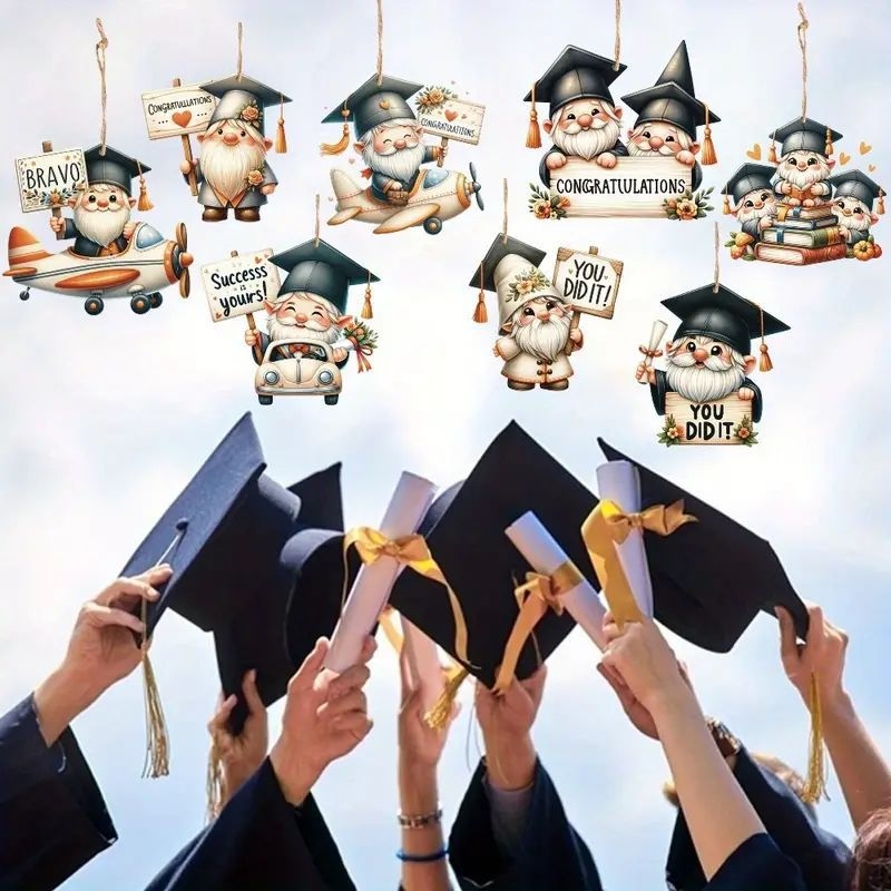 Új 36 nyári ballagási szezon törpe fa függő manó dekoráció nyári parti kellékek otthoni dekorációk