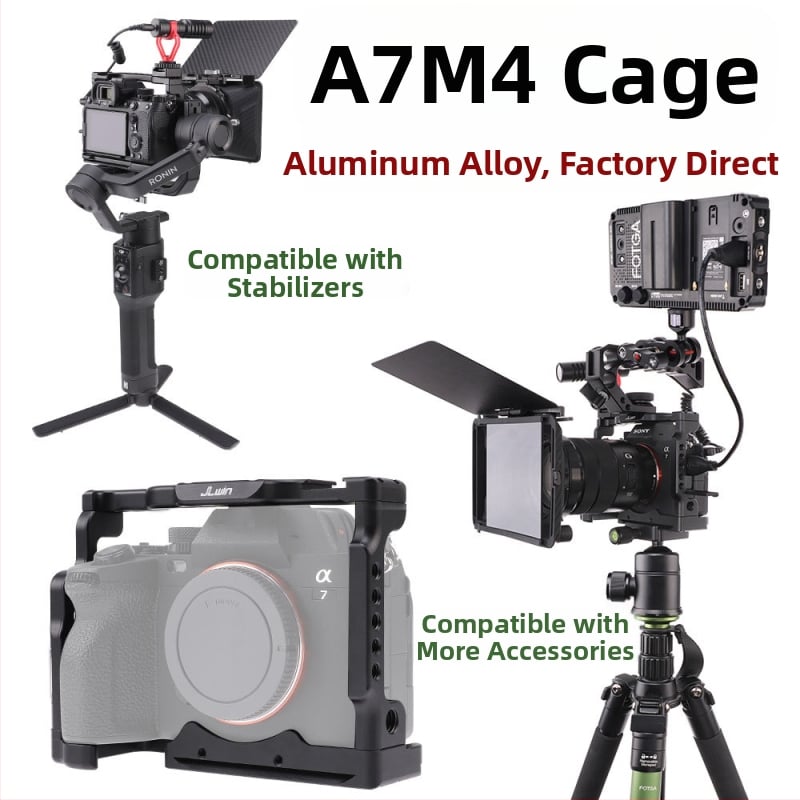 Клетка за камера "Заек" за Sony a7m4 SLR Micro Single Camera Аксесоари за видео разширение Вертикален комплект за камера A7M4