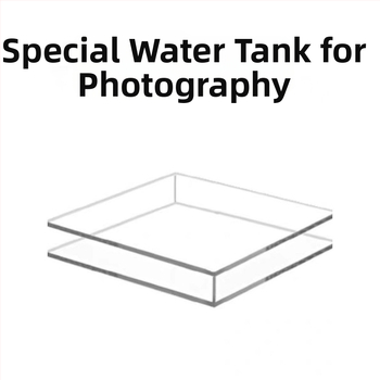 Akrila dziļūdens un sekla ūdens tvertnes ūdens baseina šaušanas aksesuāri augstas izšķirtspējas caurspīdīga zemūdens piekares testa kaste