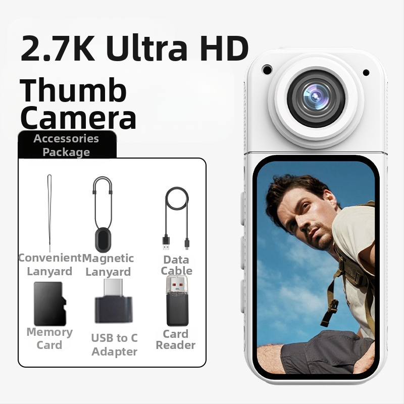 Палец Спортна Камера за Гръден Кош, 4K HD 360 Панорамна Камера за Шофиране на Мотоциклет, Записващо За Каска, Влог