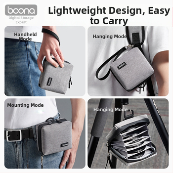 Objektiivifiltri kott, fototarvikud, kaamerafiltri kott, 7-osaline kihiline kõva kestaga ümmargune objektiivi käekott