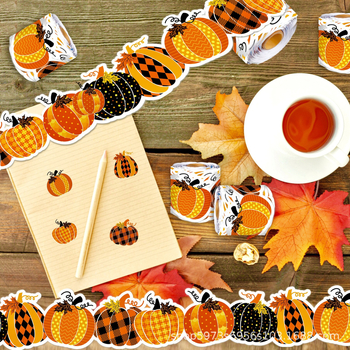 JT071 Amazonase kõrvitsa sügisene tänupühade tahvli klaasist pagasirulli liimkaunistused