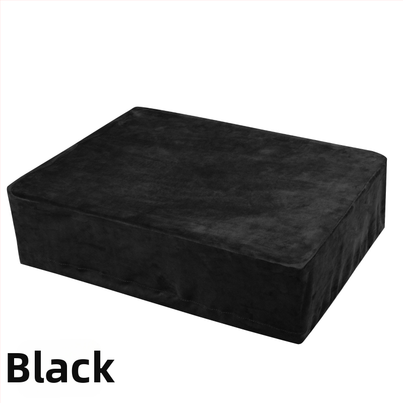 Sobib Iron Triangle AT-LP120XUSB plaadimängijale, lühike, pehmest riidest tolmukate, must liimiga plaadimängija kaitseümbris