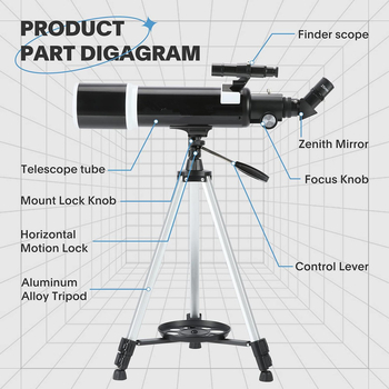 Tarpvalstybinis F80600M astronominis teleskopas su žvaigždžių ieškikliu vaikams, skirtas mėnulio stebėjimui, didelės raiškos lauko teleskopas, didmeninė prekyba